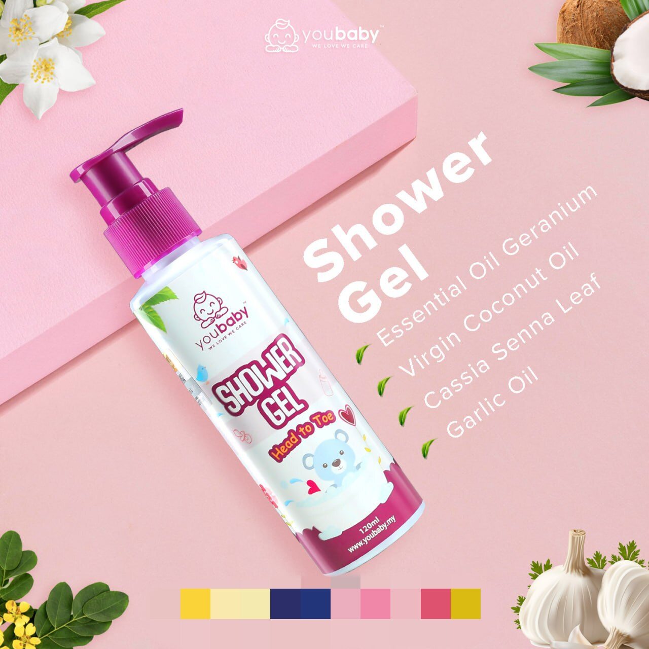 YOUBABY SHOWER GEL HEAD TO TOE MANDIAN BABY (TMY89319052) Lazada