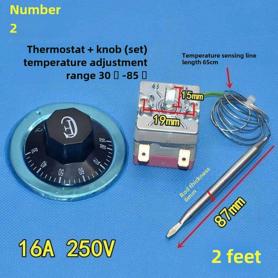 Thermal Switch Temperature Controller Knob Temperature Control Adjustable Thermostat Liquid Expansion Deep Frying Pan Water Boiler Temperature Control. 