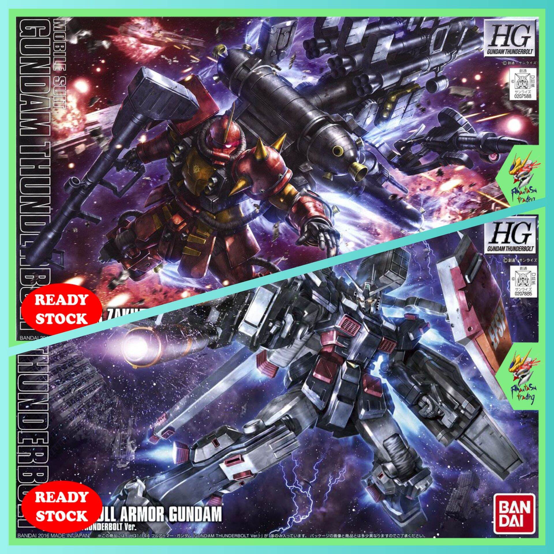 Bandai Hg Psycho Zaku 2 Ii Hg Fa 78 Full Armor Gundam Thunderbolt 1 144 Bundle Lazada