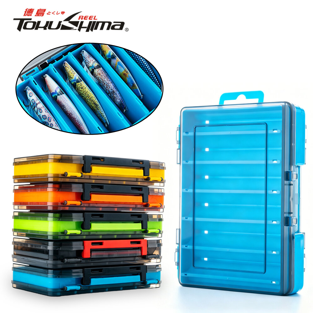 Double-Sided Lure Box PP Fishing Tackle Storage Case Hard Bait Organizer ราคา 49 บาท*ส่งฟรี