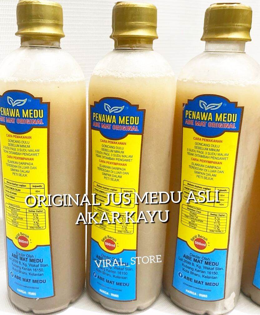 Jus Kesihatan Medu Abe Mat Ready Stock 100 Herba Akar Kayu Terpilih Lazada 3702