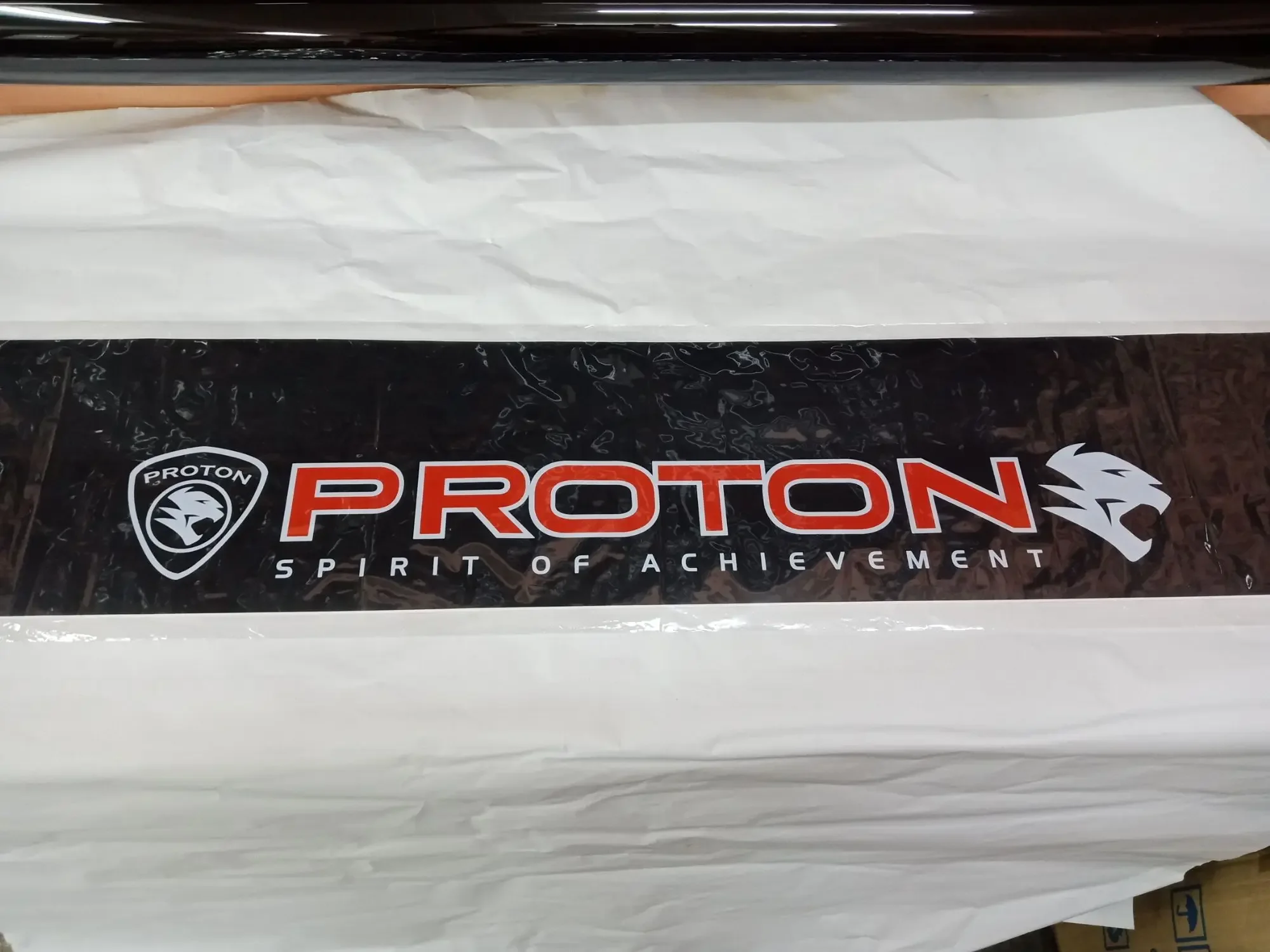 Proton Front Windscreen windshield window sticker 10x55
