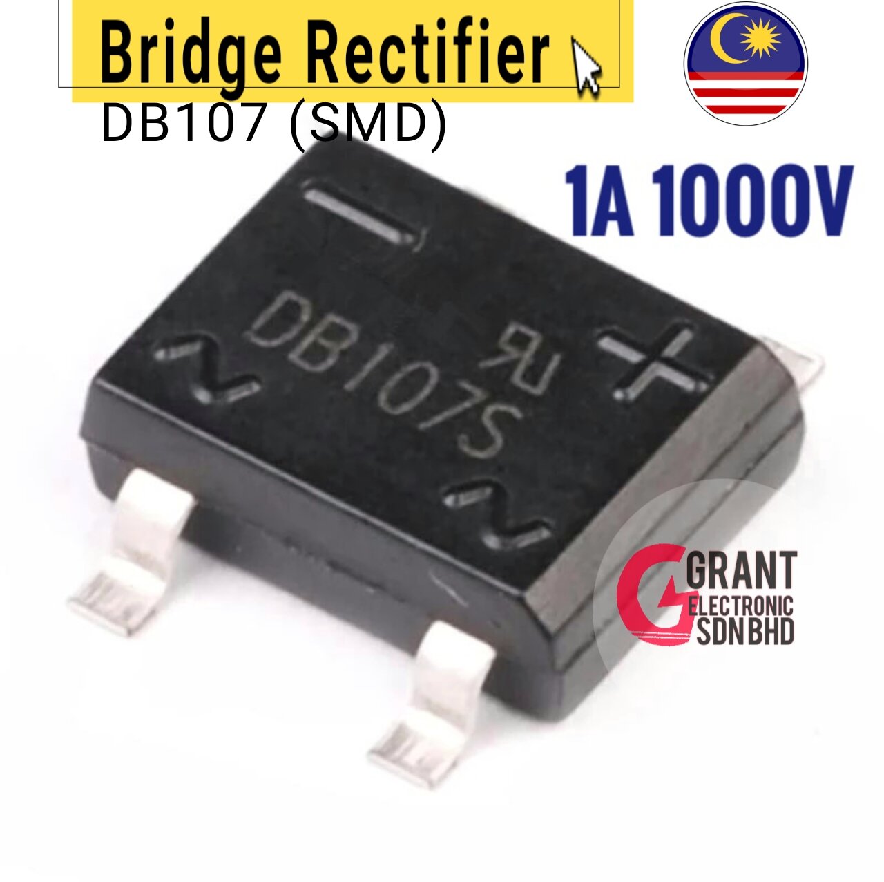 Bridge Rectifier DB107 SMD Diode 1A 1000V Lazada