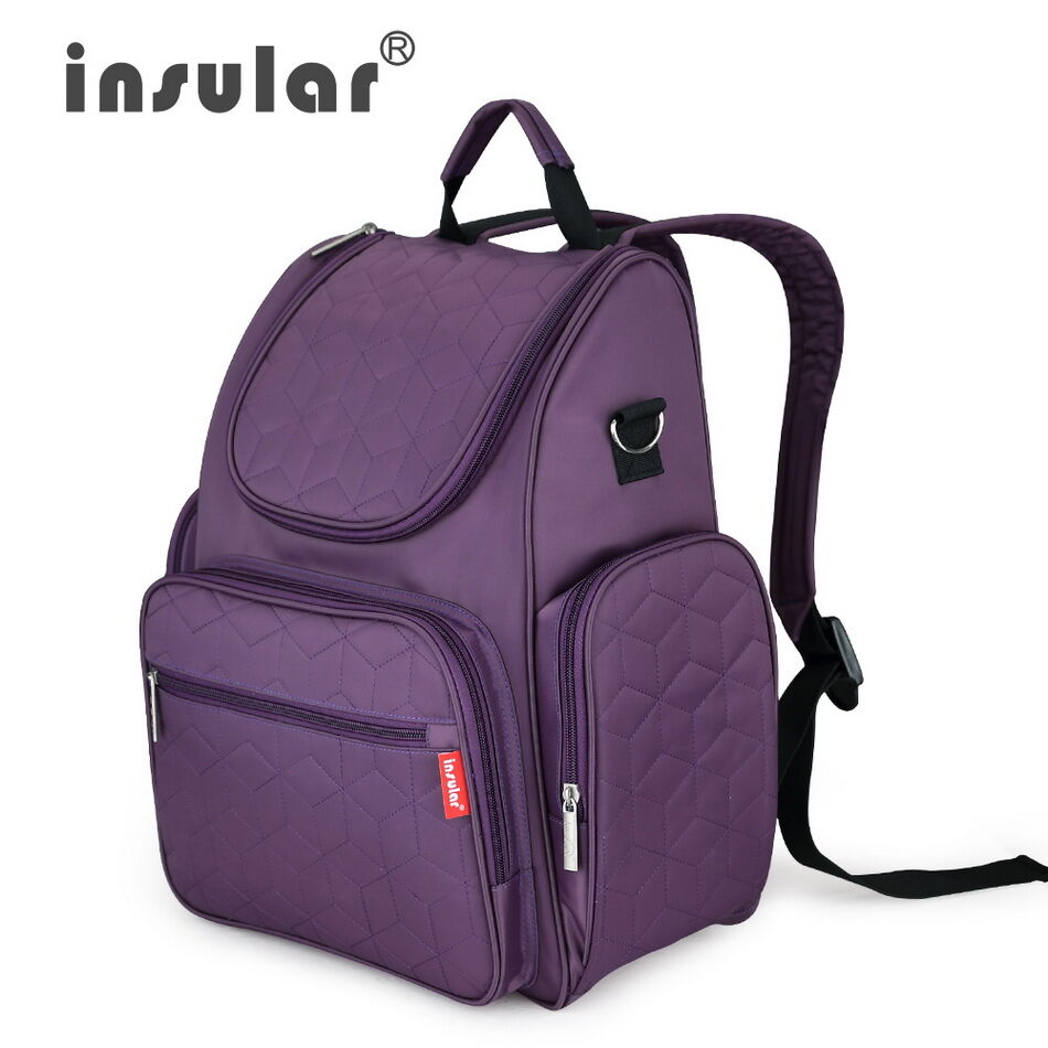 Insular | Mummy Maternity Diaper Nappy Backpack Large Capacity Mommy Stroller Travel Backpack Nursing Bag for Baby Care Womens Fashion Bag