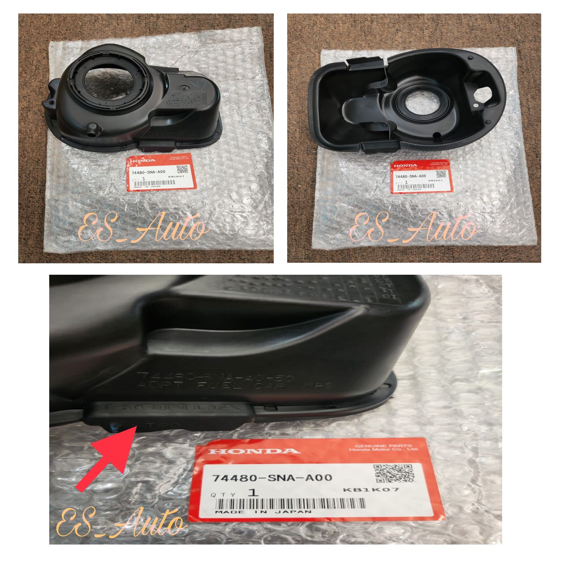 *ORIGINAL HONDA SNB CIVIC FD 2006-2009 FUEL FILLER CAP ADAPTER ASSY ...