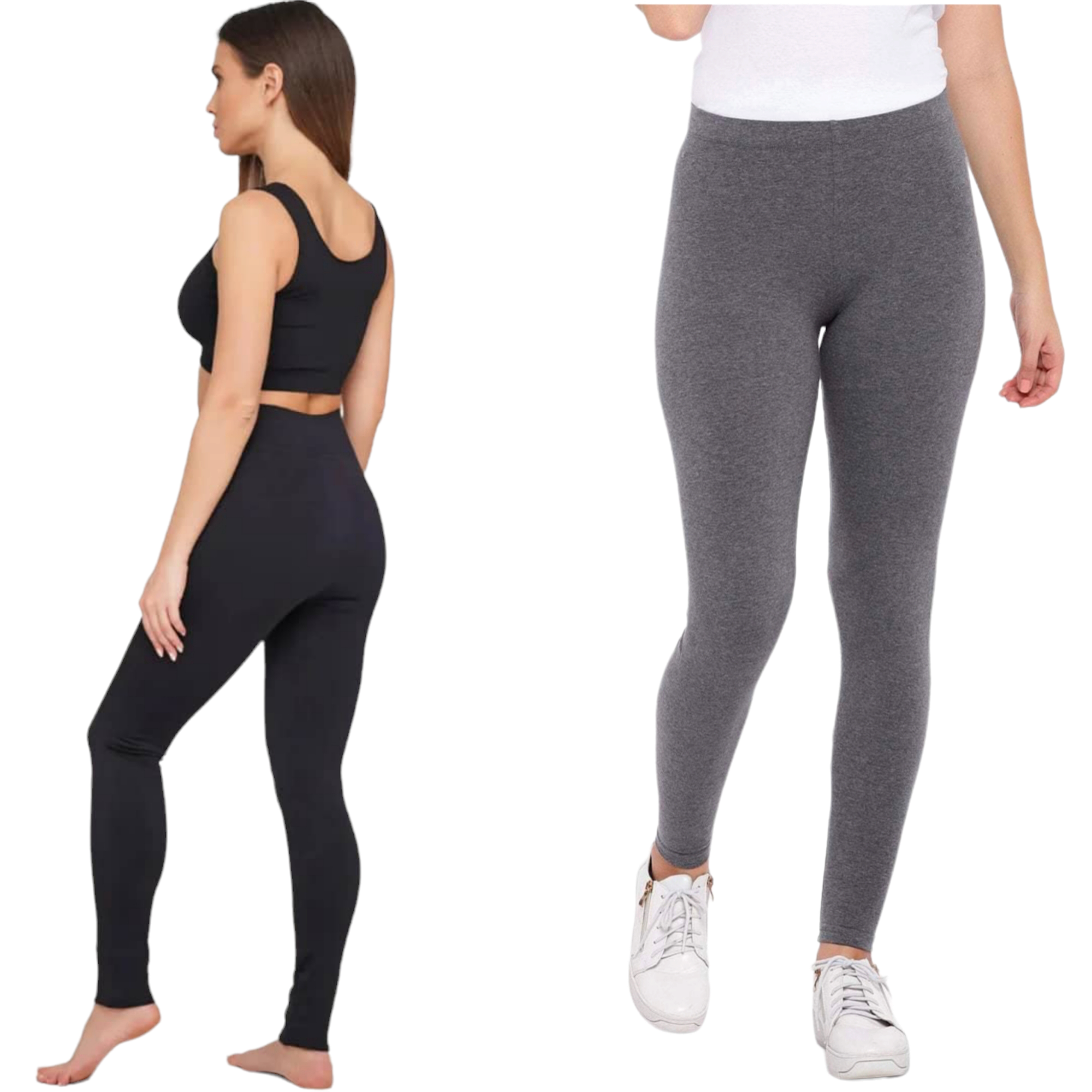 🔥(S - 6XL) 🔥Seluar Legging Wanita Putih Women Legging White Cotton Lycra  Leggings STRETCHABLE SPECIAL LElGGING PREMIUM