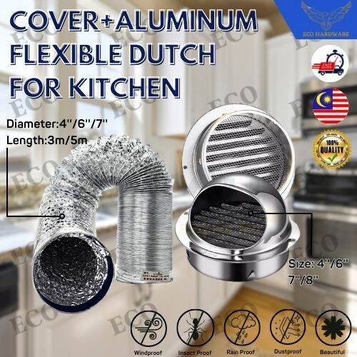 【Happyhome66】4inch 6inch 7inch High Quality Stainless Steel Hood