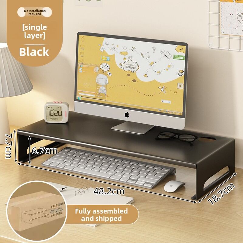 Open Riser Storage Adjustable Computer Riser Storage Shelf Metal | Lazada