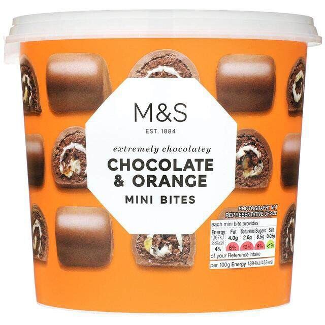 M&S Chocolate & Orange Mini Bites 310g x1 Marks and Spencer Extremely