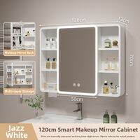 XUANXISHI | Smart Aluminum Bathroom Mirror Cabinet Makeup Storage