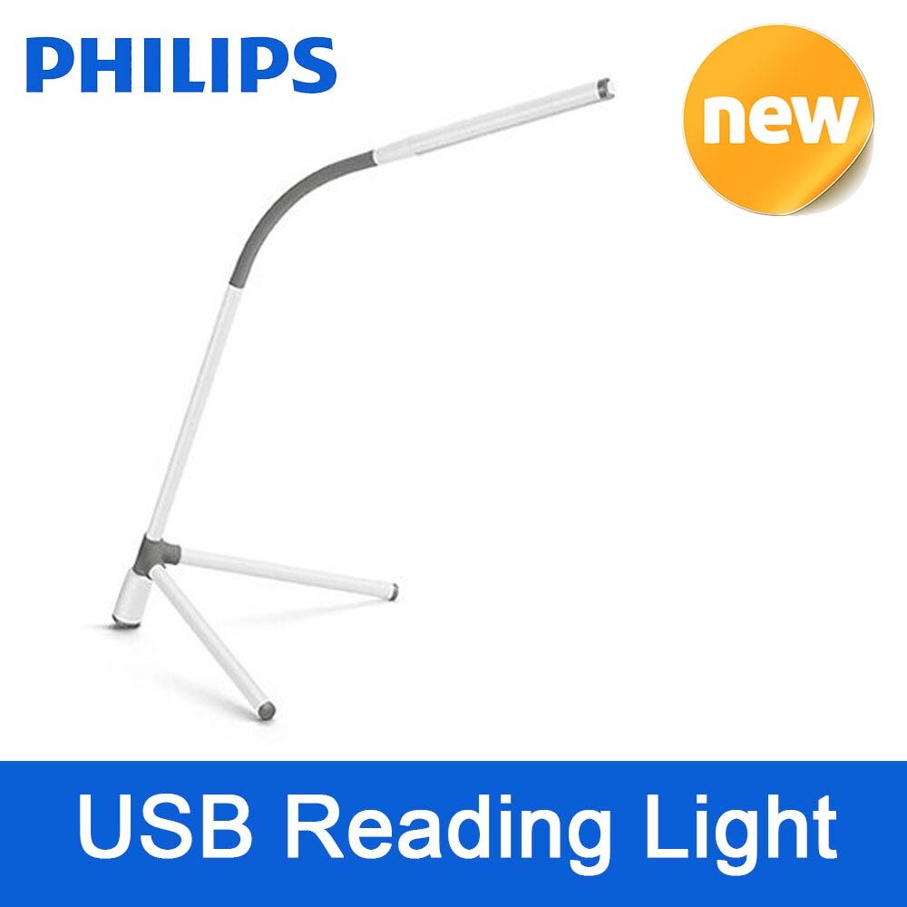 PHILIPS 66046 USB Reading Light 360 Rotation Tri LED Stand Lamp Portable with Pouch UP