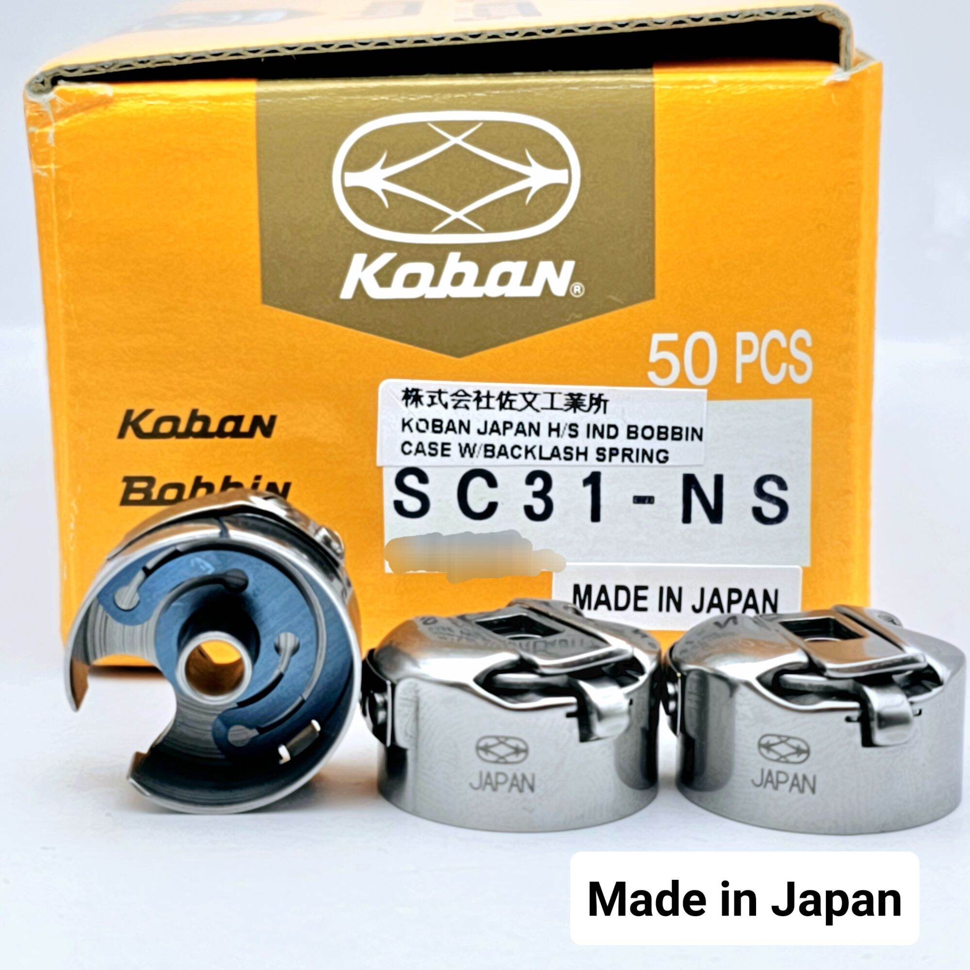 Koban Japan Bobbin Case with Backlash Spring For Industrial High Speed Machine #SC31-NS