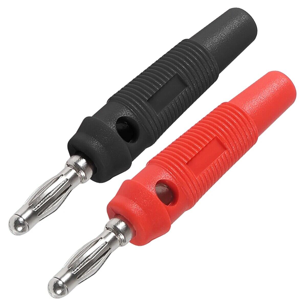 10Pcs 32A High Current Screw Type 4mm Banana Plugs Male Stackable Connector Speaker Cable Adapter 4mm High Current Banana Plugs. 