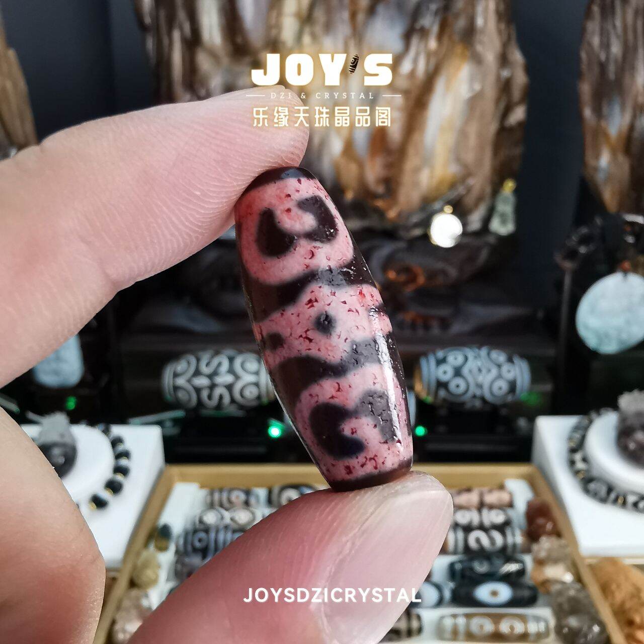 891 天珠 一眼雪蓮花天珠 貴重 珍品 dzibeads！ Joys Dzi Crystal 乐缘