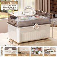 MEIZHUFU | Large Capacity Portable Medical First Aid Box