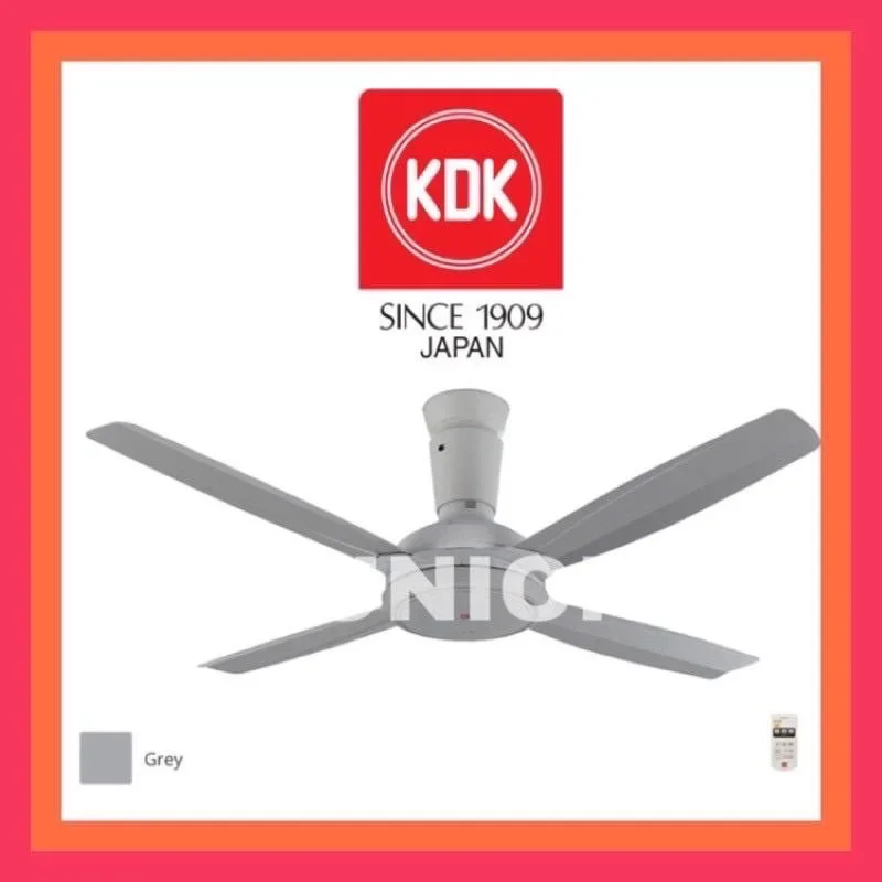KDK K14XZ-GY 56" Z-Series Remote Control Ceiling Fan / Kipas Siling (Grey)