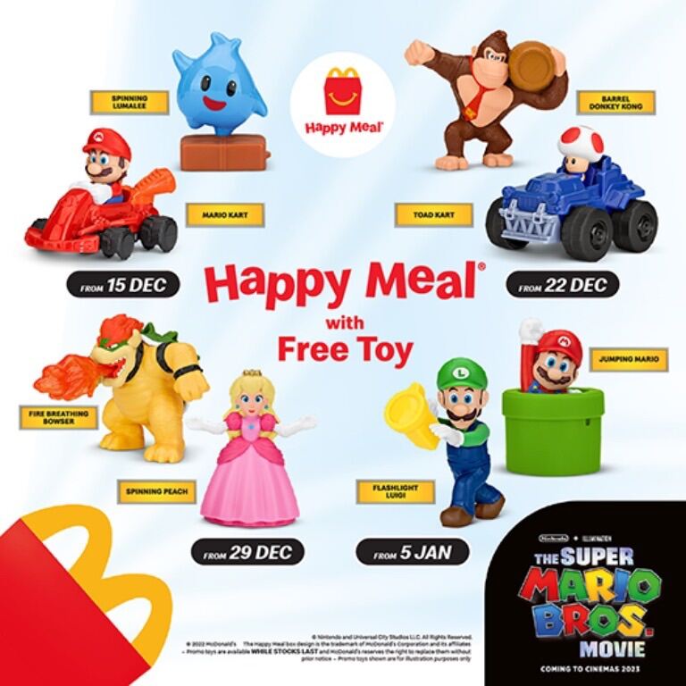 Super mario bros 3 happy best sale meal toys