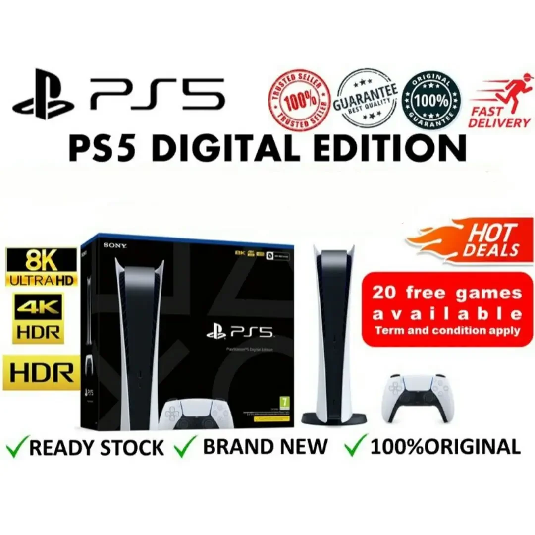 SONY PS5 PLAYSTATION 5 (825GB)DIGITAL EDITION (ASIA SET)