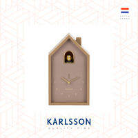 Karlsson Alarm clock Modern Cuckoo Oro ABS mocha brown [Ready Stock] Alarm Clock Table clock Modern Luxury for Living Room Home Decor