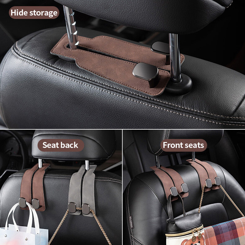 Ready Stock Car Seat Hanger Hook Holder Seatback Headrest Storage Hook 20KG Load-bearing Car Interrior Organizer Hook Giá 32,746 Đồng*Miễn phí vận chuyển