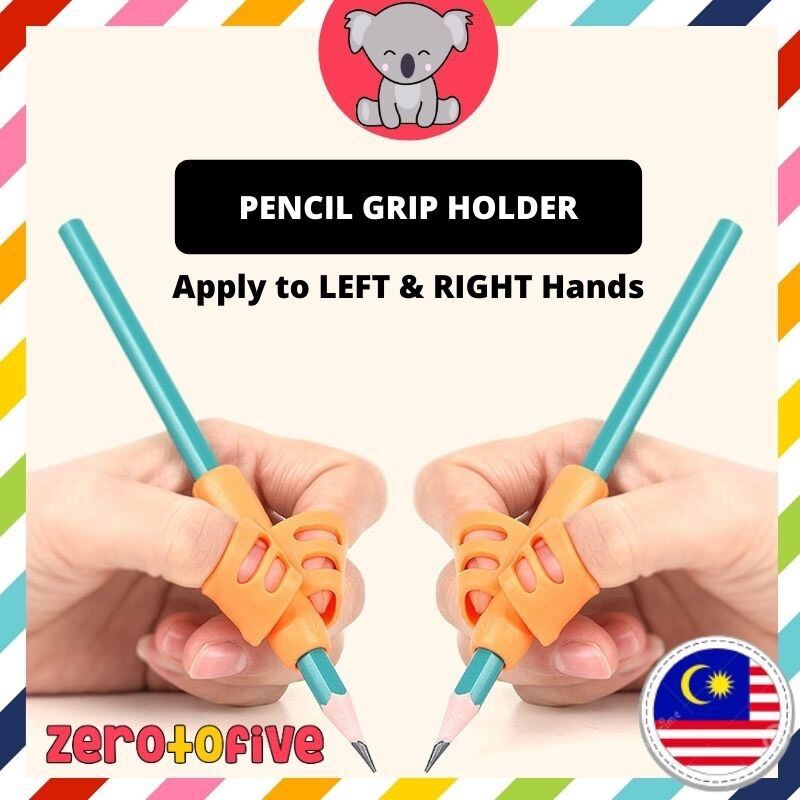 Kids Writing Pencil Holder Learning Pen Aid Grip Posture Correction Pemegang Pencil Grip Holder
