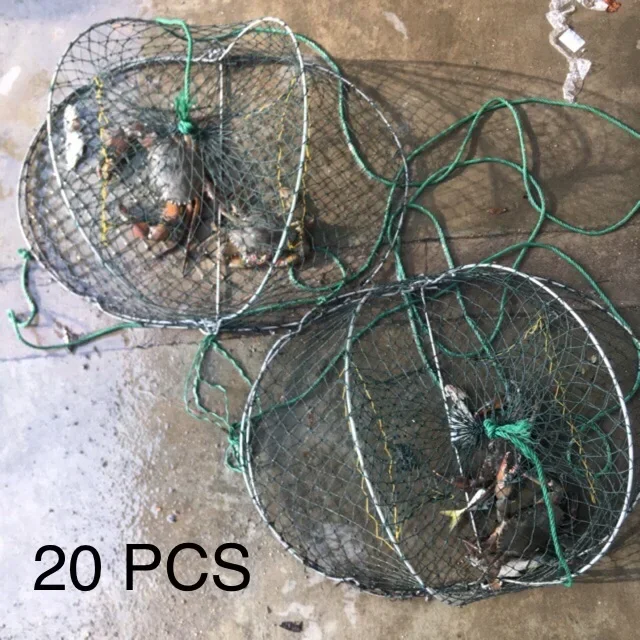 20PCS Bubu Ketam / Bento Ketam 螃蟹笼 Foldable Crab Cage Trap Net