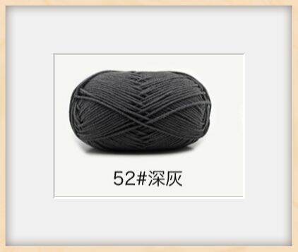 4 ply 50g Benang Kait Milk Cotton Wool Knitting Crochet Yarn 依棉四股 Tibto ...