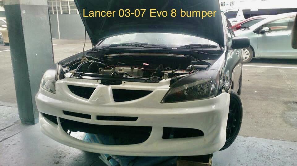 Mitsubishi Lancer CS3 20032007 Evo 8 style front bumper Bodykit body