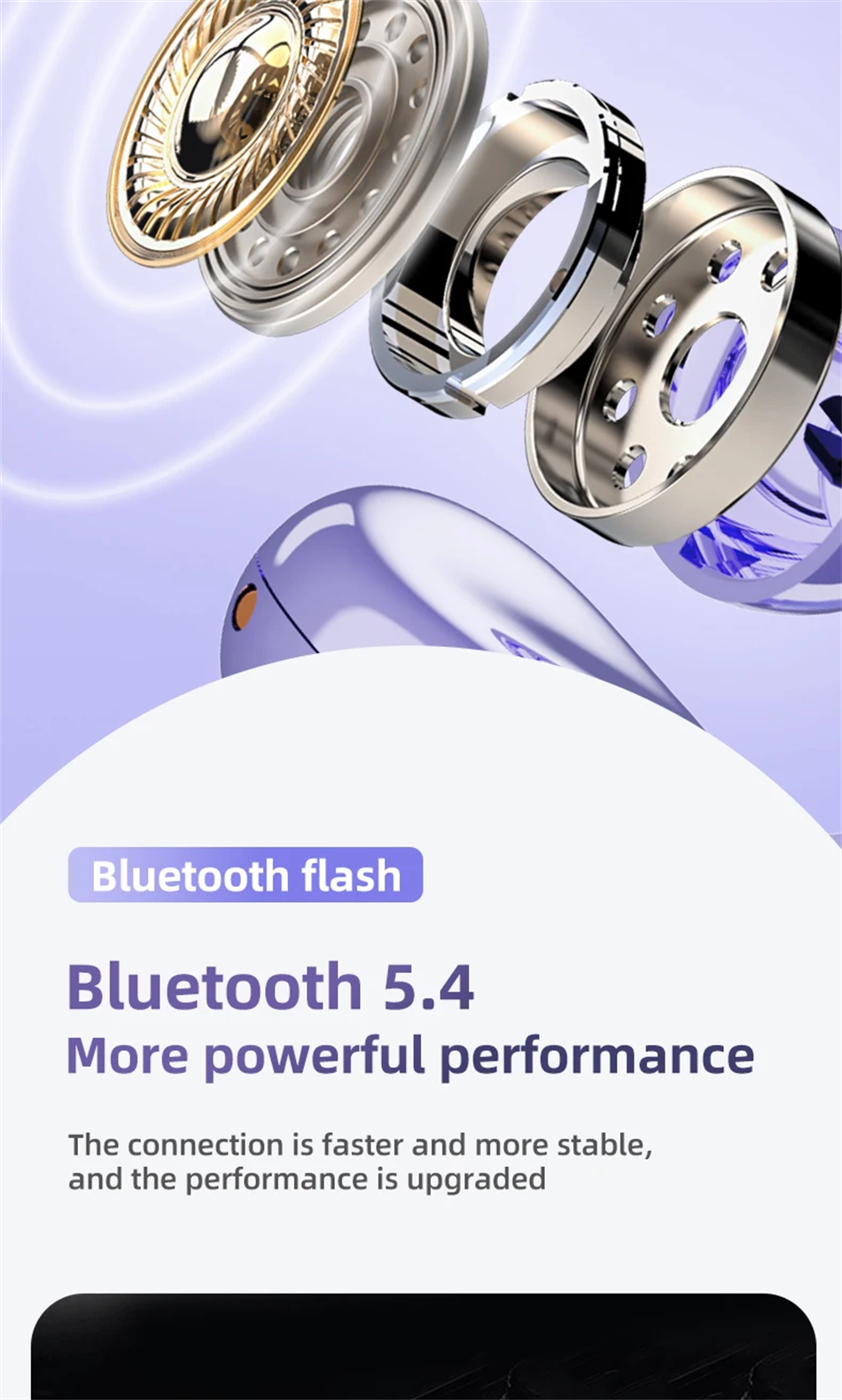 Lenovo Wireless Bluetooth Earbuds Stereo Noise Cancelling Gaming_voghion.com