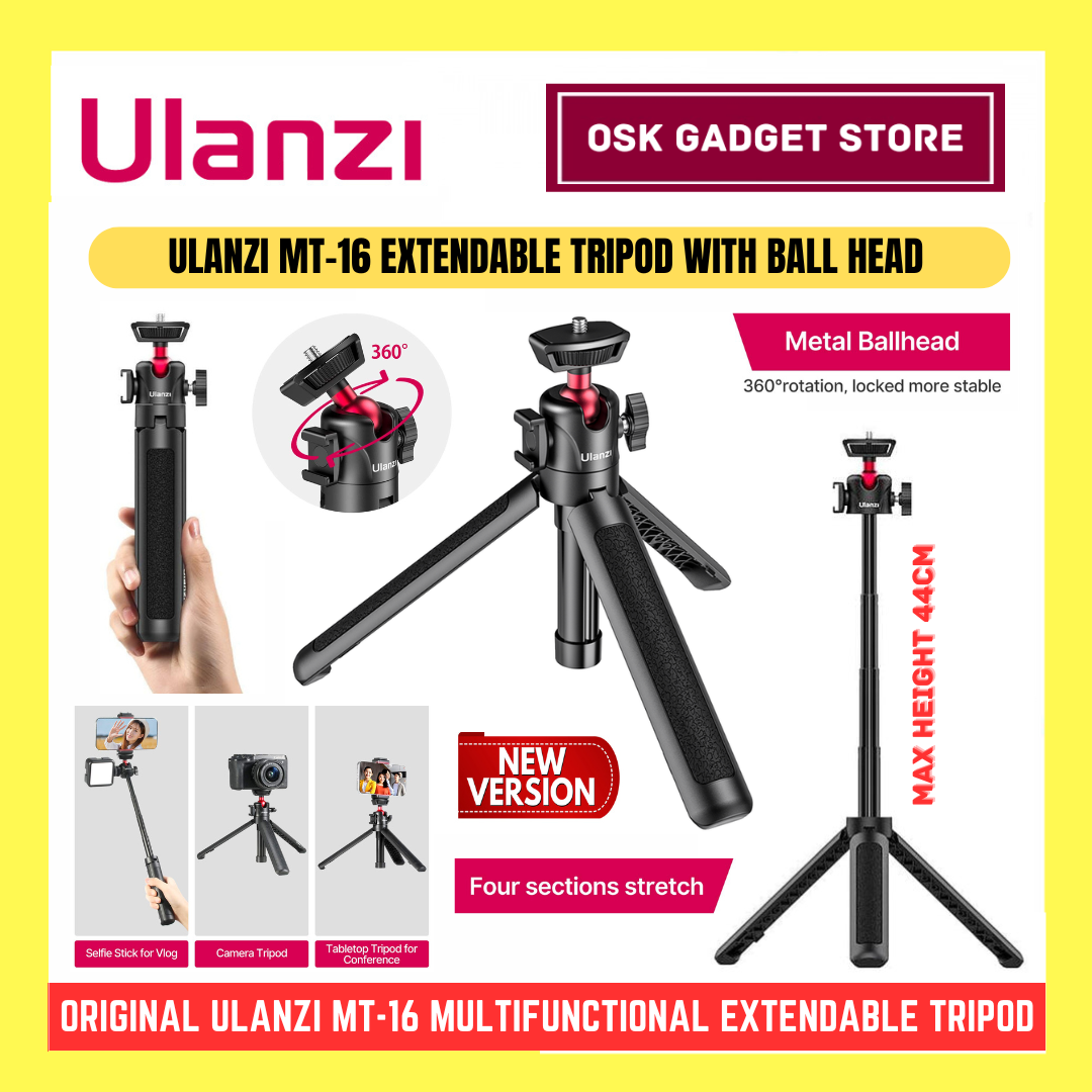Ulanzi MT-16 MT16 Multifunctional Extendable Tripod With Ball Head