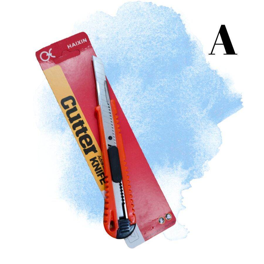 Pen knife cutter blade push type cutter Lazada