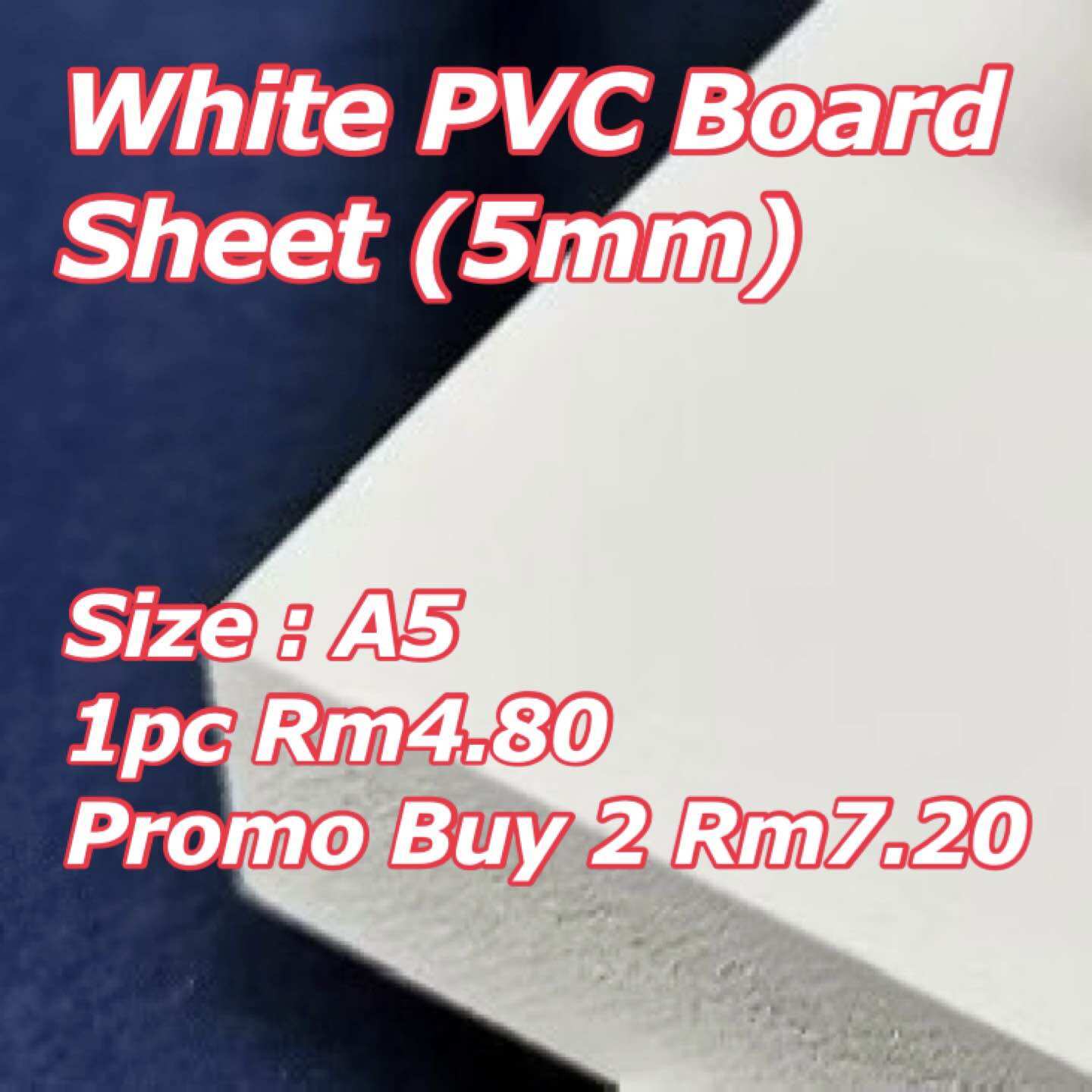 PVC Board ( 5mm) A5 & A4 White