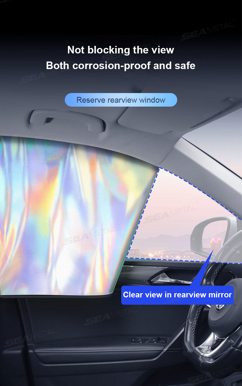 Magnetic Car Side Window Sunshade For Uv Protection & Cooling_voghion.com