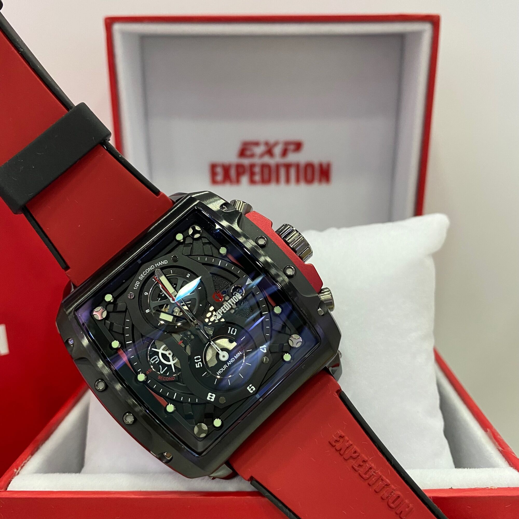 Expedition Chronograph Men Watch Rubber 