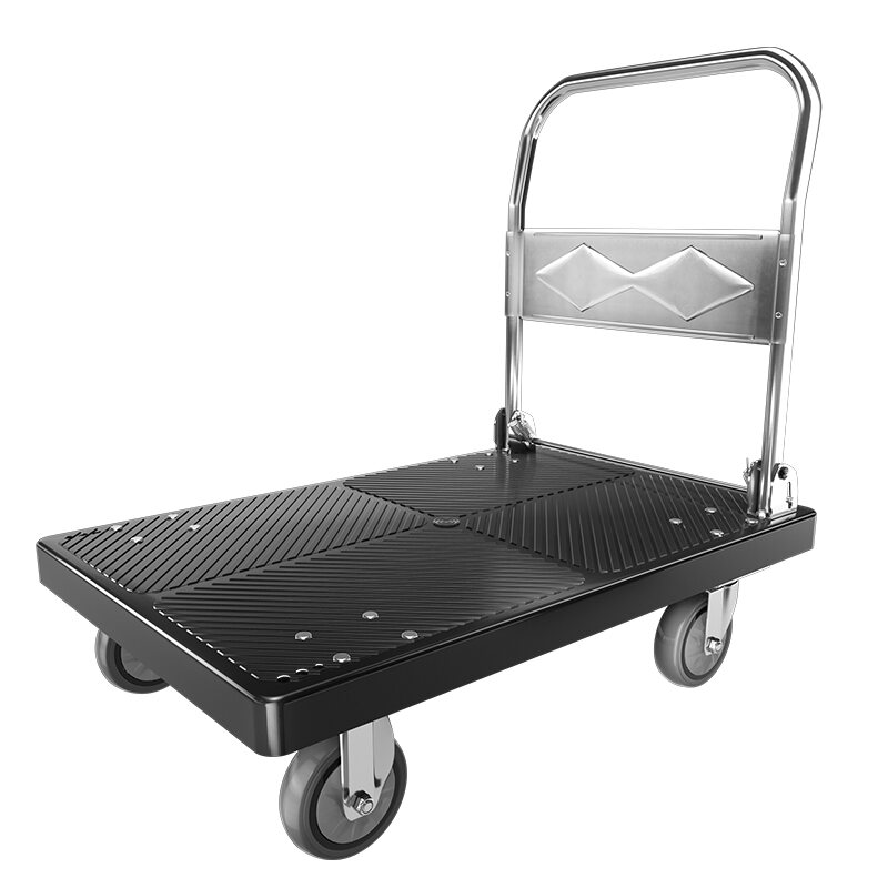 Trolley Truck Trolley Pull Cargo Platform Trolley For Home Express Mute ...