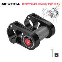MEROCA SS06 Folding Bike Shock Double Stem 25.4MM Handlebar Aluminum Alloy Ultra Light Stems For 412 SP18 Brompton 3Sixty