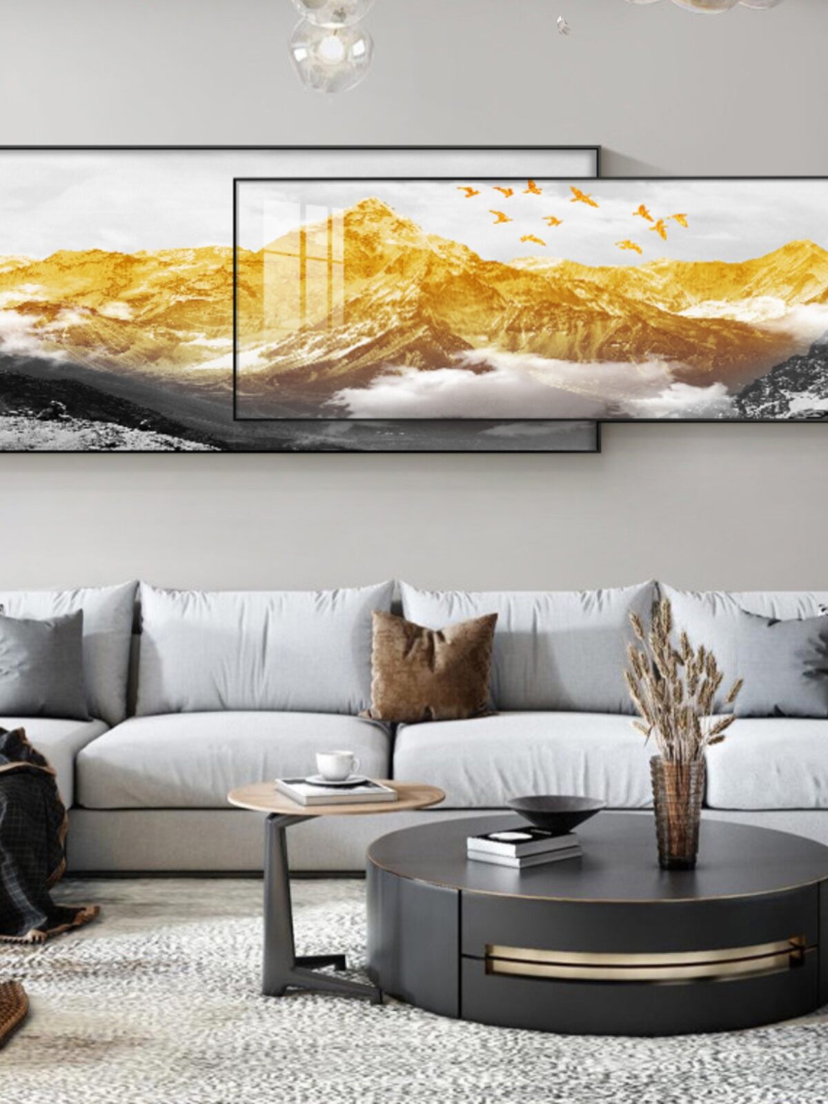JUYA | Modern Minimalist Living Room Wall Art New Chinese Style Luxury Decor Harga  405 Ringgit*Penghantaran Percuma
