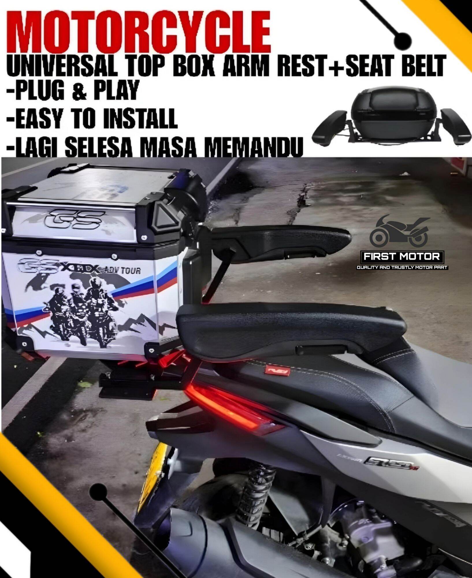 Top Box For Motorcycle, Motorcycle Passenger Rear Folding Top Case Box
