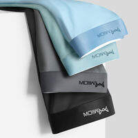 MiiOW 4Pcs Lot Men Boxer Shorts Graphene Antibacterial Ice Silk Underwear Man Boxershorts Seamless Breathable Male Panties L-5XL M1511