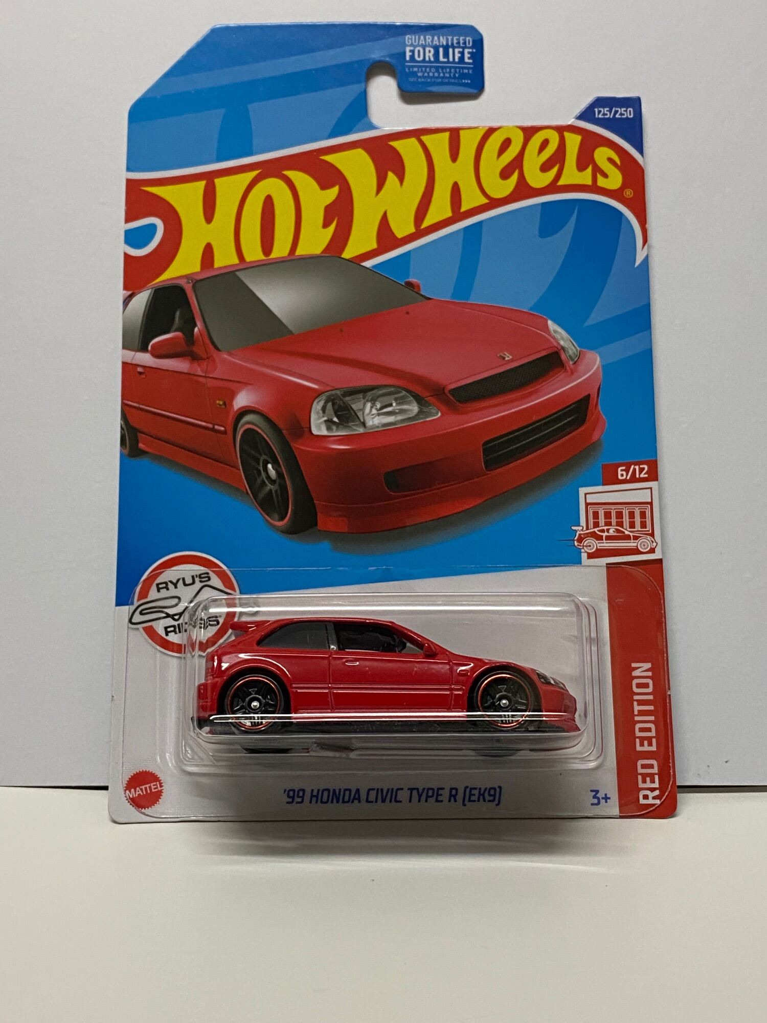 HOT WHEELS 99 HONDA CIVIC TYPE R (EK9) RED EDITION TARGET