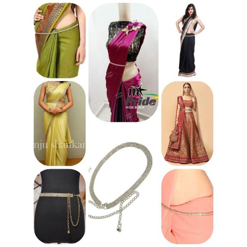 ☞✆◅Indian Saree Hip chain/ modern cloth belt / gown belt/ waist