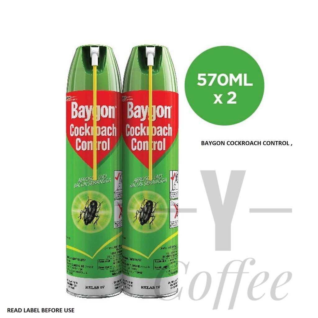 Baygon Cockroach Control 570ml/570ml x 2 | Lazada