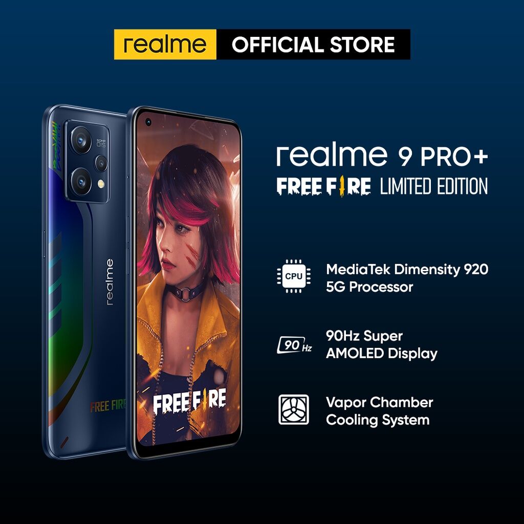 Realme 9 Pro+ now has a Free Fire Limited Edition model in Malaysia -  SoyaCincau