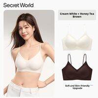 Secret World | Gathering Underwire Bra for Small Chest Skin Tone 无缝隐形细肩带