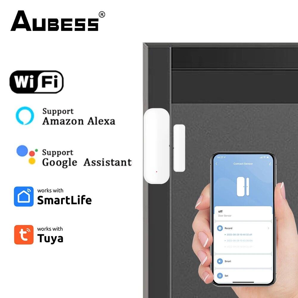Tuya WiFi Door Sensor Window Doors Open Closed Detectors Smart Life APP ...