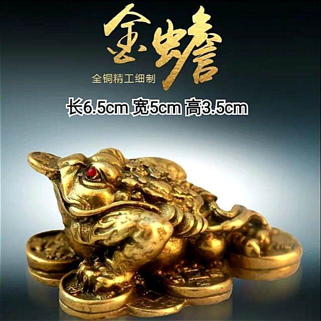 Amazon.com: EDCWDTYYEC 铜金蟾Golden Toad 聚宝盆Cornucopia