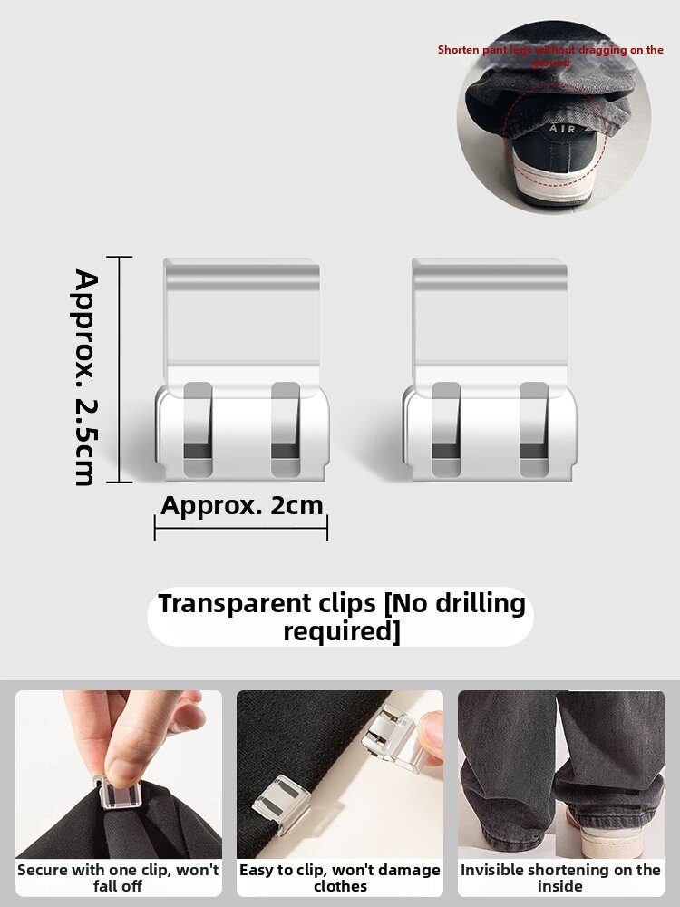 Qianbaihui | Pant Leg Adjuster Invisible No Drilling Harmless