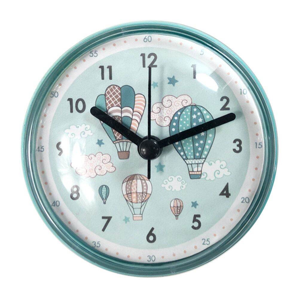 Mini Sucker Wall Clock Bathroom Anti-Fog Waterproof 7cm Kitchen Toilet Small Quartz Table Clock