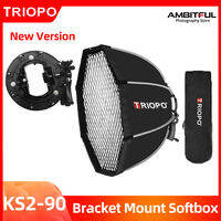 Triopo 55cm 65cm 90cm 120cm Speedlite Portable with Handle Octagon Portable Umbrella Softbox Outdoor Flash Soft Box for Godox Yongnuo Speedlite Flash Light【KS2】