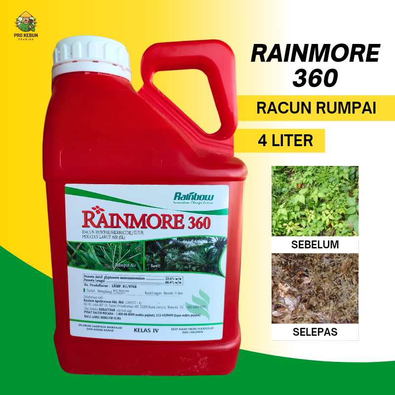 Rainmore Rainbow Herbicide 4 Liter Racun Rumput Serap Racun Rumput ...